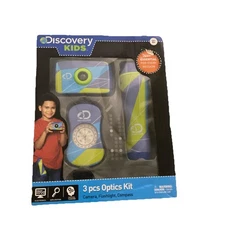 Discovery Kids 3 Piece Optics Kit Flashlight-Camera-Compass NIBl MSRP $24.99