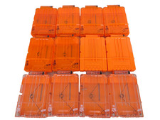 Lot of 12 Nerf N-Strike Dart Gun 6 Round Ammo Magazine Cartridges Orange