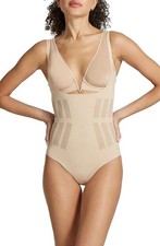 158 - Commando Luxe Control Bodysuit in Beige Size Medium