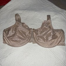 Chantelle Geometric Full Coverage Underwire Bra Adjustable Straps Beige 38DDD