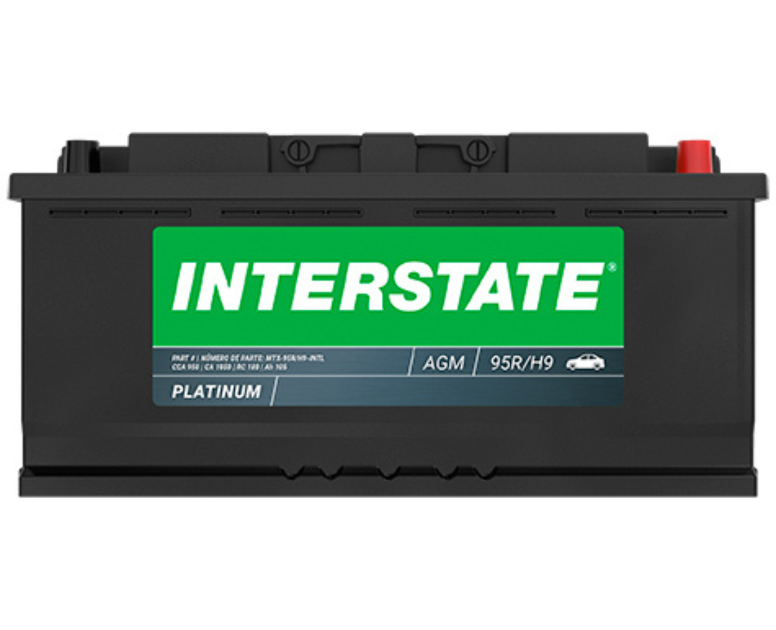 Interstate 12V 100Ah H9/95R AGM Automotive Battery for Reliable Starting Power-image