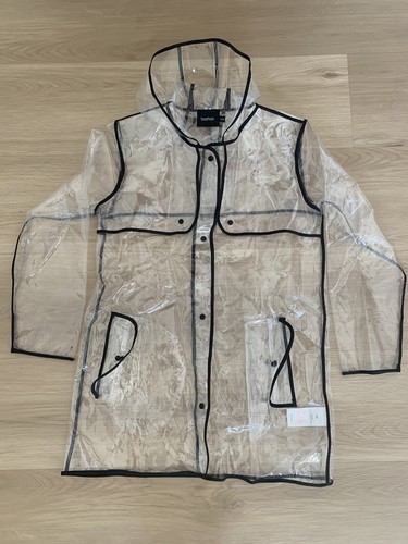 Boohoo Clear Raincoat Size S/M