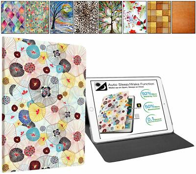 iPad Mini 7.9 1 2 3 4 Case A2133 A1538 A1599 A1489 A1432 Slim Cover Yarn Flowers