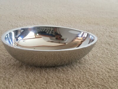 NAMBE  EGG SHAPE ALLOY METAL BOWL HAS SOME SCRATCHES BUT VERY GOOD CONDITION