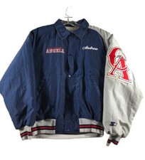 Vintage Starter California Angles Rare Made In USA 80s Jacket Sz S Diamond 90s