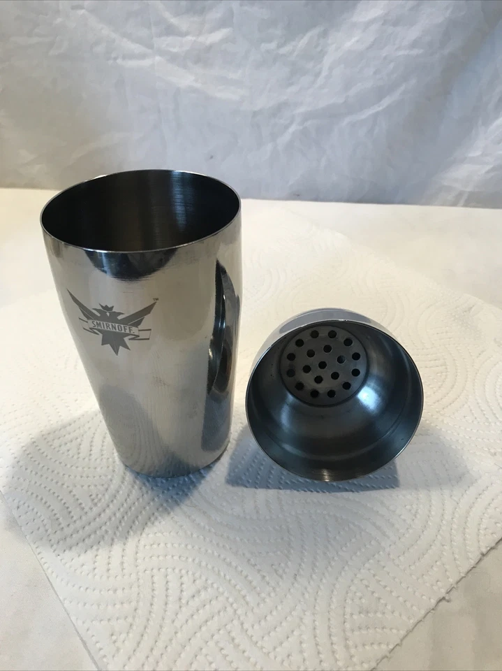 SMIRNOFF COCKTAIL SHAKER 7” STAINLESS STEEL - Image 3 of 4