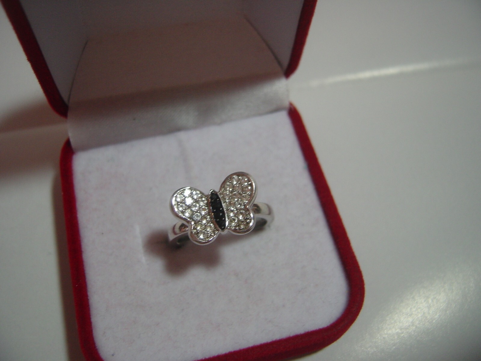 superb solid Silver Ring black tourmaline & cambo… - image 1