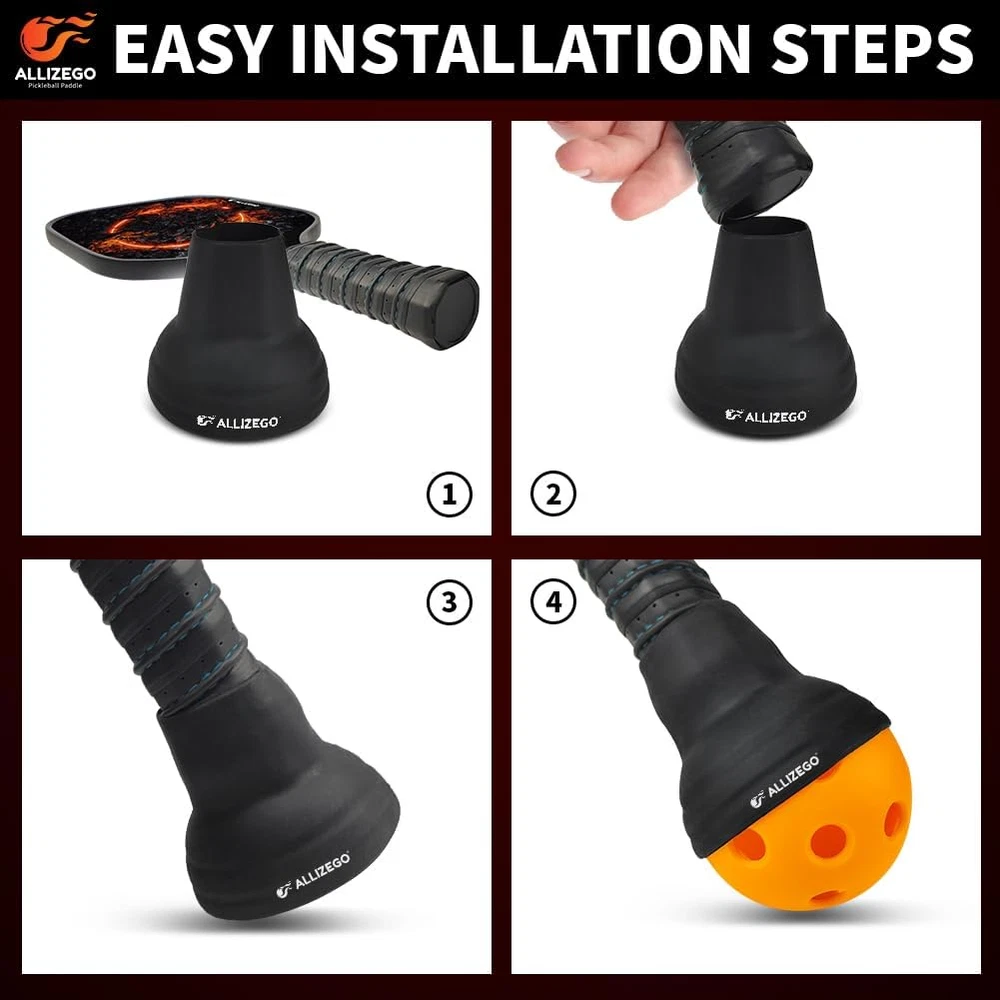 Silicone Pickleball Ball Retriever Grabber and Picker Tool