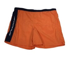 Vintage 90s Speedo Mesh Lined Swim Trunks Orange Nylon Men's Size Large