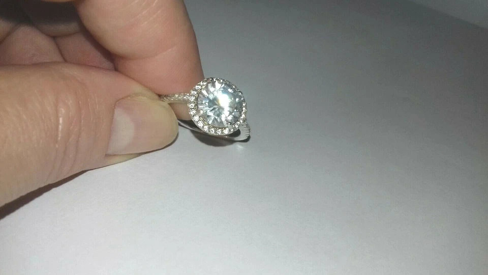 anello "Les Petites Précieuses"/ Argento Sterling /Zirconia /Color Argento/tg 54 - Immagine 3 di 4