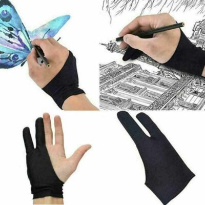 OTraki Two Finger Anti-fouling Glove Drawing & Pen Graphic Tablet Pad For Artist