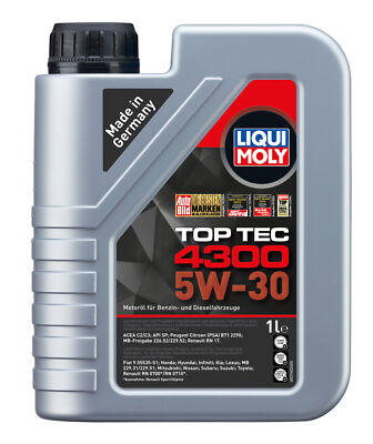 LIQUI MOLY 3740 LIQUI MOLY LM Top Tec 4300 5 W-30 3740 Kanister Kunststoff 1l fü