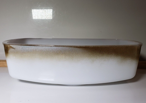 Federal Glass Mesa Moss Loaf Pan 9 5/8" Oblong Rectangle Mid Century Vintage 50s - Picture 5 of 12