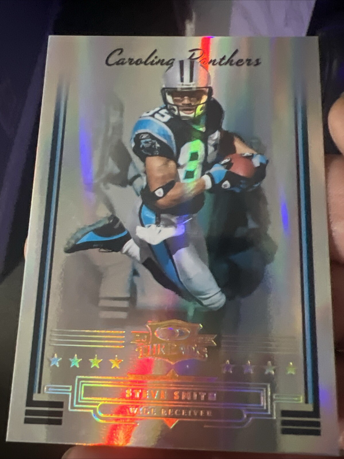 Steve Smith 2006 Donruss threads century proof gold 23/50 #30 Carolina Panthers 