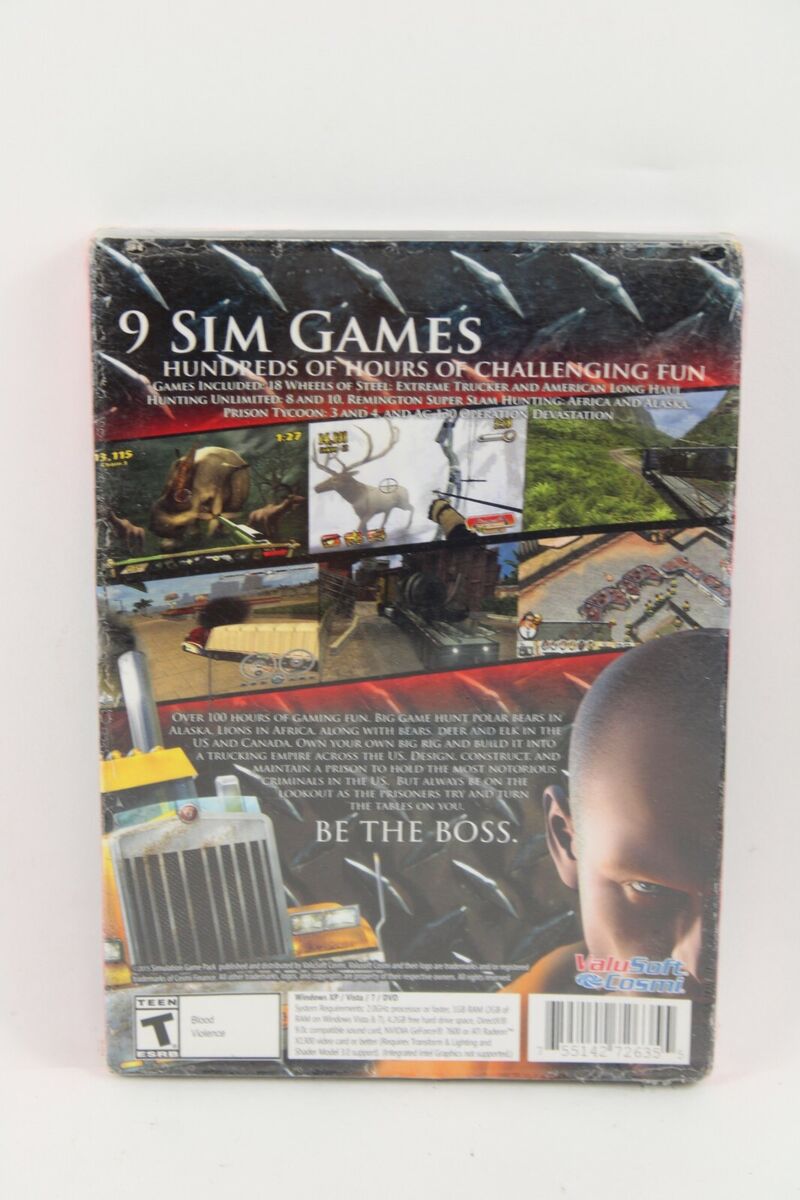 Simulation Game Pack 9-Game Collection (PC CD) 