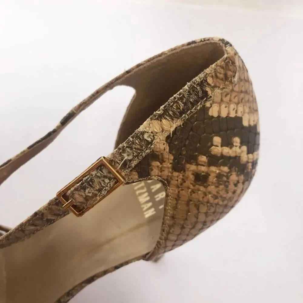 Stuart Weitzman Snakeskin Python Print Stiletto - image 12