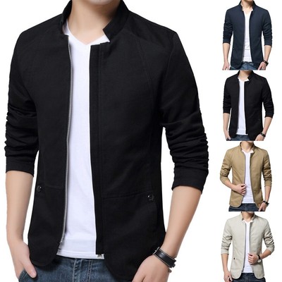 Bequeme Mode neu stilvoll Herren Mantel Mantel Slim Fit Jacke Tops Blazer