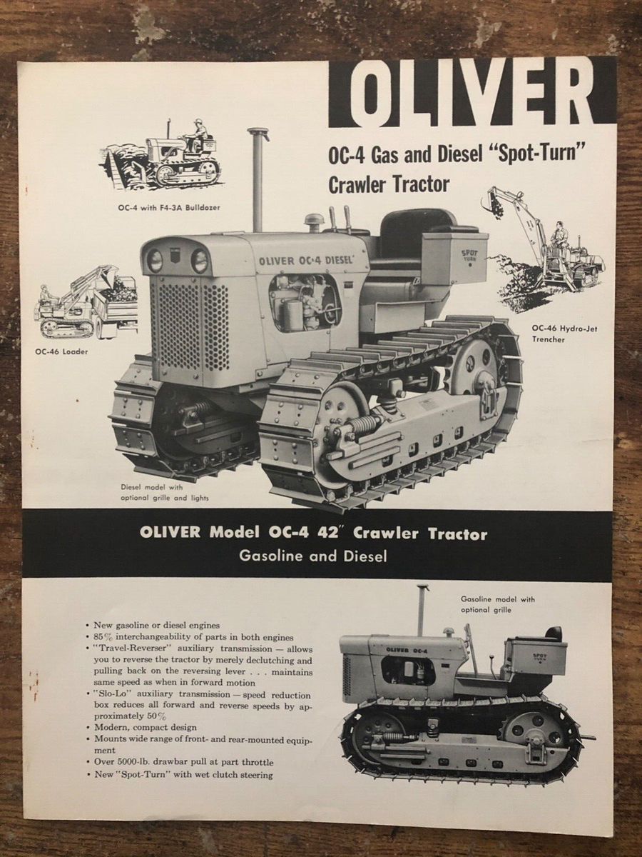 Vintage OLIVER OC-4 Gas Diesel 