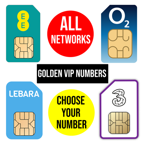 New GOLD VIP MOBILE PHONE NUMBER SIM CARD EASY BUSINESS Vodafone EE