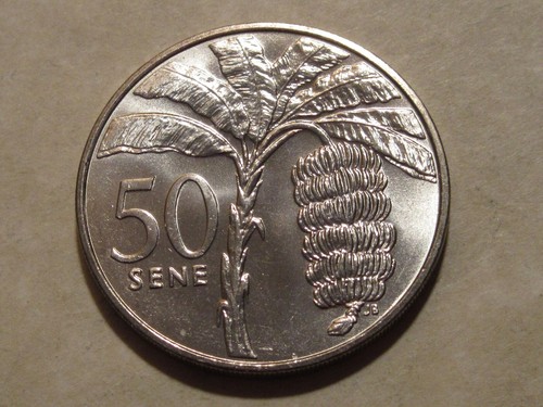 1974 Samoa coin BANNANA TREE 50 Sene Uncirculated nice large coin