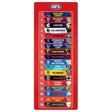AFL Magnetic Footy Ladder - All 18 Teams - 27cm x 11cm - Official Product