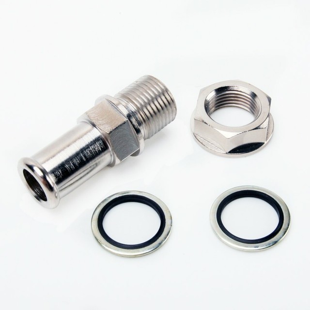 TRITDT Turbo Oil Pan Return / Drain Plug Adapter Fitting 5/8” Hose W/N
