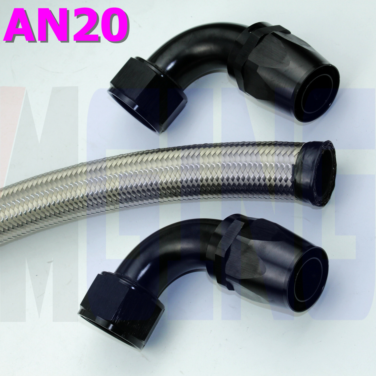 90 Degree AN20 20AN Swivel Oil Fuel Line Hose End Fitting Adaptor - Foto 2