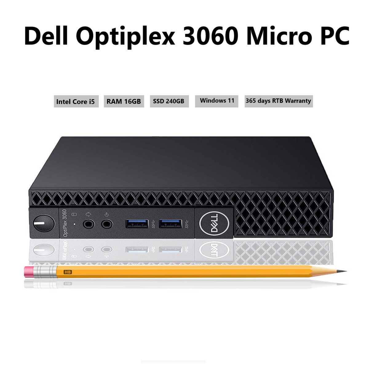Dell Optiplex USFF 3060, i5 8500T 2.10GHz, 16GB RAM 240GB SSD