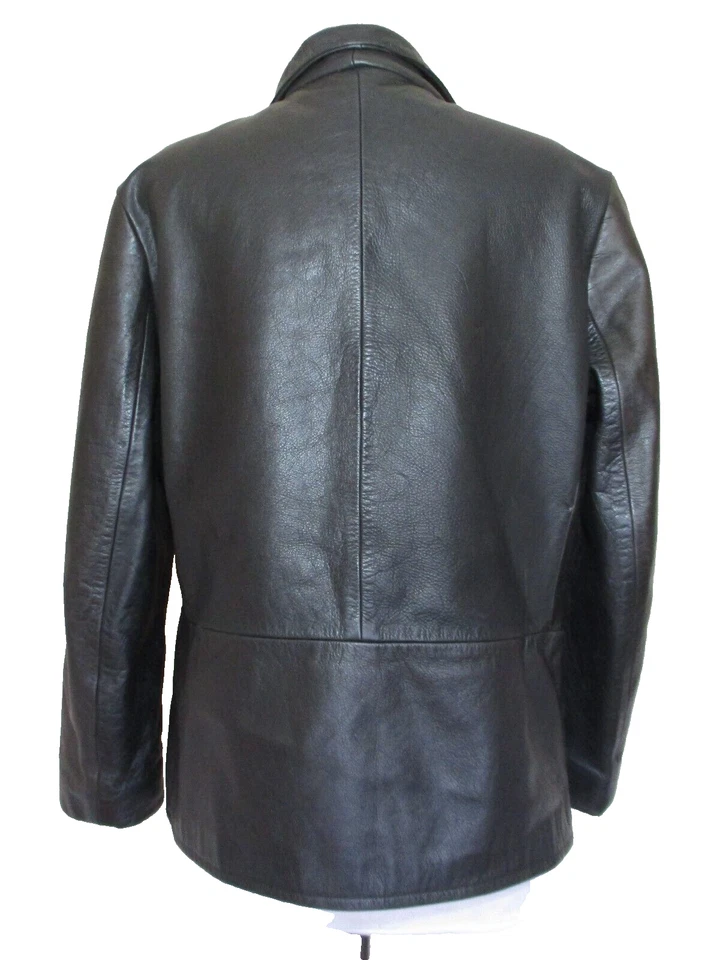 VINTAGE GAP LEATHER JACKET LARGE WOMEN DARK BROWN LEATHER - Image 3 of 4