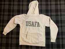 Buzz Ricksons USAF Hoodie - Size Large - Heather Gray