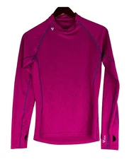 Stoic Womens Medium Mock Turtleneck Shirt Base Layer Bright Pink Outerwear   o