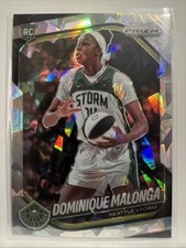 2025 WNBA Prizm Dominque Malonga Cracked Ice #116 RC Seattle Storm