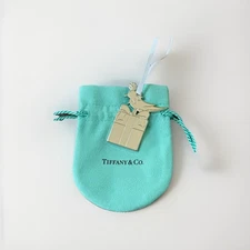 Auth Limited Tiffany & Co 2025 Holiday Ornament Bag Charm • Bird on a Gift Box 