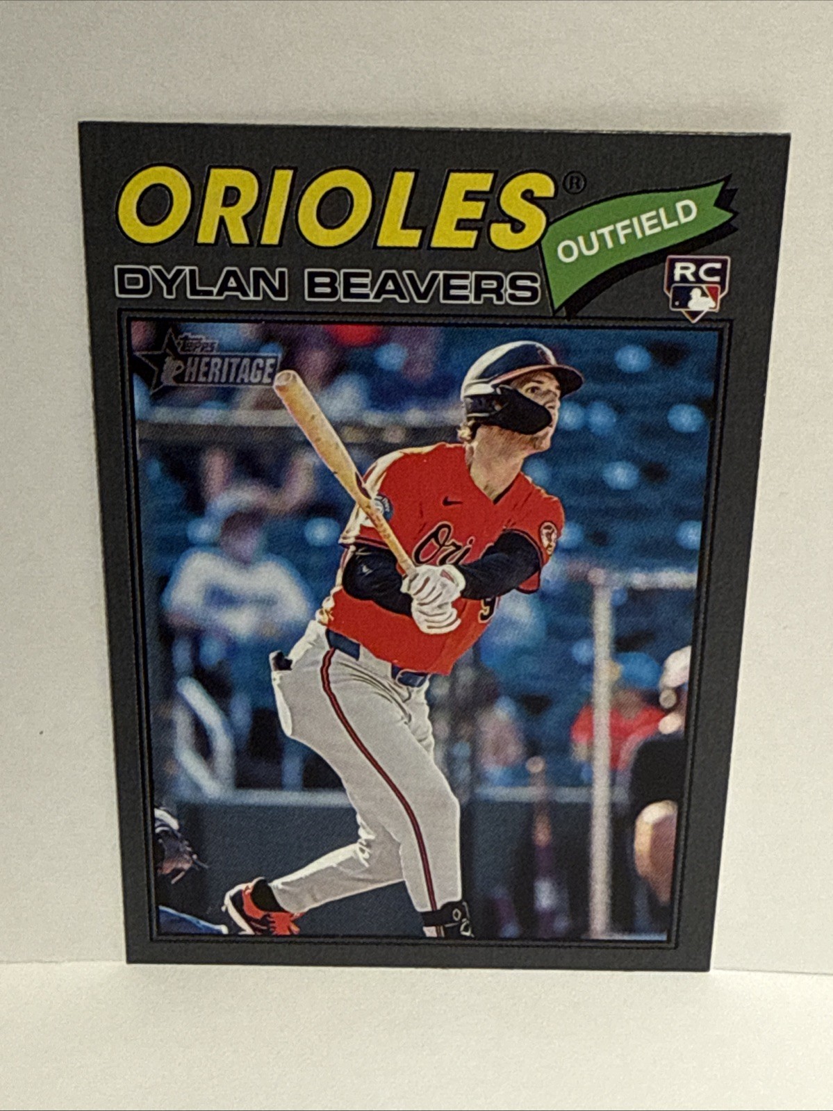 Dylan Beavers 2026 Topps Heritage Dark Gray Hobby Exclusive #48 (RC) Baltimore 
