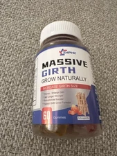 Massive Girth Gummies For Men Vitamin Supplement 60 Count Exp 01/27