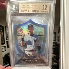 Topps 2012 Finest Faces of the Franchise Die-Cut Derek Jeter FF-DJ BGS 10