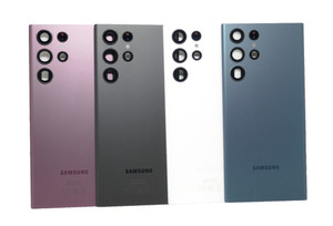 Original Samsung Galaxy S22 Ultra S908B Akkudeckel Backcover Kameraglas + Kleber