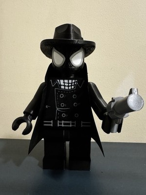 3D PRINTED - LEGO INSPIRED -  SPIDERMAN NOIR FIGURINE - 9'' TALL
