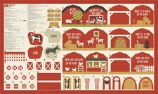 Farmstead Panel 20909 11 by Stacy Iest Hsu for Moda Fabrics - 36" x 60"