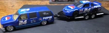 Brookfield Collectors Guild Jeff Gordon #24 Pepsi Car/Trailer Set