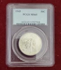 1945 PCGS MS65 Liberty Walking Half Dollar Silver Philadelphia KM#142