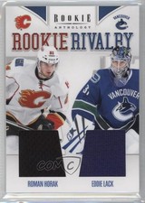 2011-12 Panini Rookie Anthology Rivalry Materials Roman Horak Eddie Lack #15 u0h