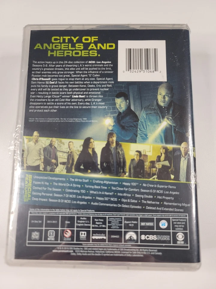 NCIS Los Angeles: Seasons 5-8 (DVD 24-Disc 2018) New **Read Damage Case - Image 2 of 4
