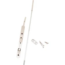 Extended Flip-Lever Flush Bolt, 18 Inches, Satin Nickel by Stone Harbor Hardware