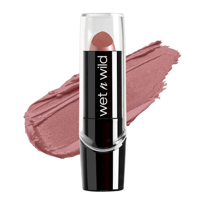 wet n wild Silk Finish Lipstick Dark Pink Frost Hydrating Vegan Lip Color