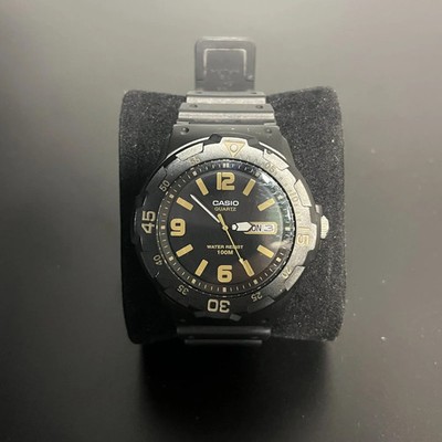  CASIO MRW-200H Quartz Analog Watch, Black, Diver's Design, 100M Water NEW