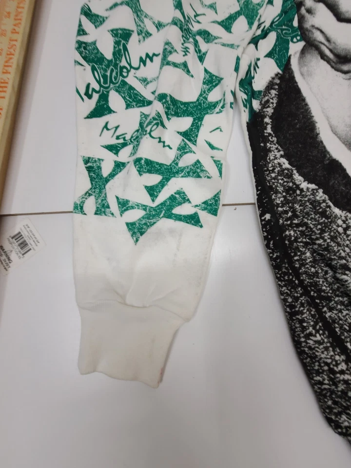 Malcolm X AOP Crewneck Sweatshirt XL Big Face All Over Print Sweater History  - Image 2 of 4