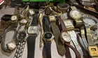 17 VTG Branded Gold Tone Watch Lot Helbros Fossil  Buren Timex Benrus Polo A16-9