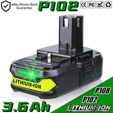 3.6Ah Battery for Ryobi 18V Lithium Cordless Power Tool P102 P104 P105 P107 P108