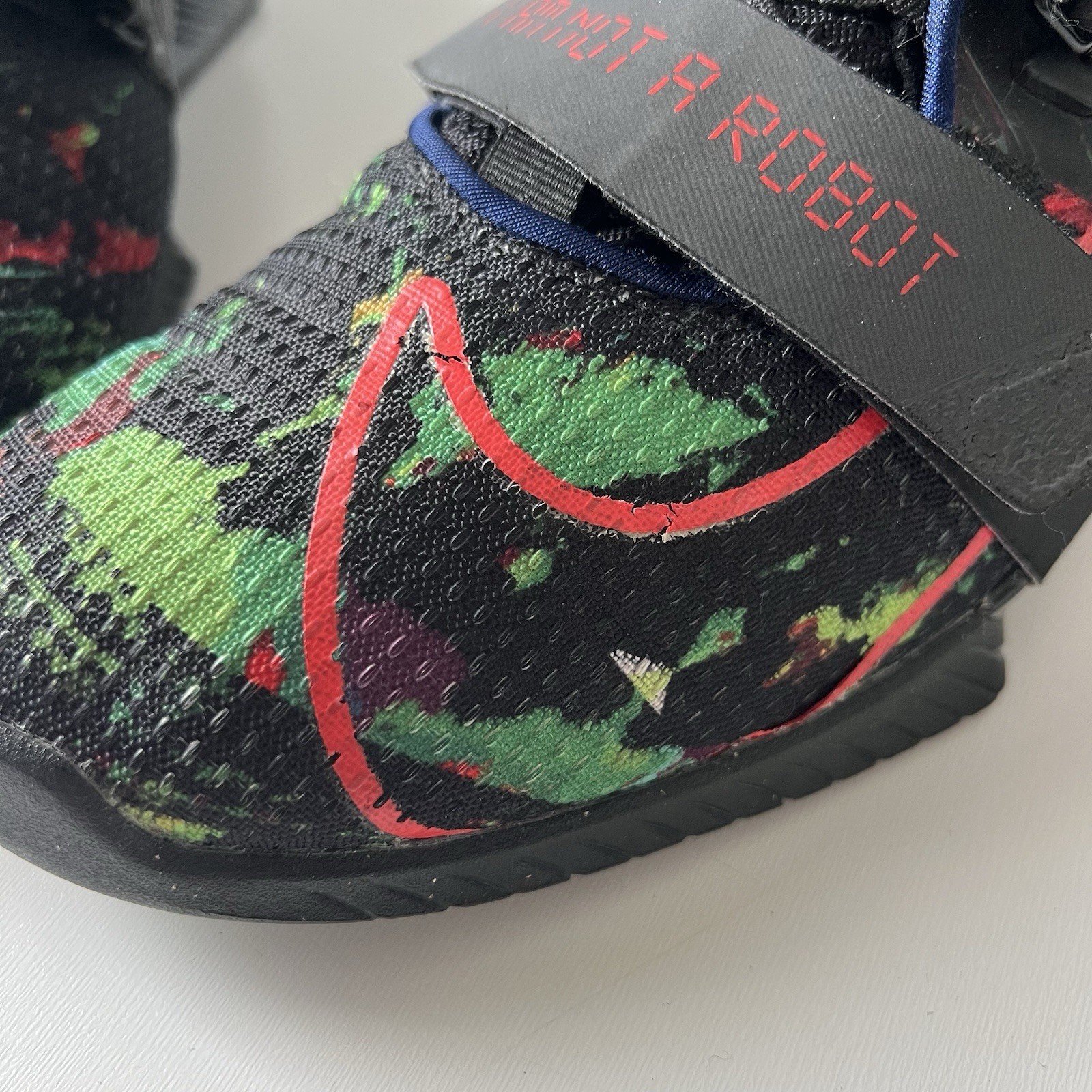 💥RARE💥 Nike Romaleos 4 AMP “I Am Not A Robot" Lifters Men's Size 10 / 44 image 10